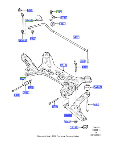 BRAZO DE SUSPENSION DELANTERA (- 1553251-)