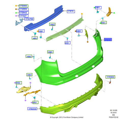 PROLONGACION LATERAL PARACHOQUES (FT4Z    -   17810-GPTM)