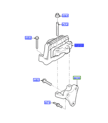 SOPORTE - SUJECION DELANTERA MOTOR (-1384138-)