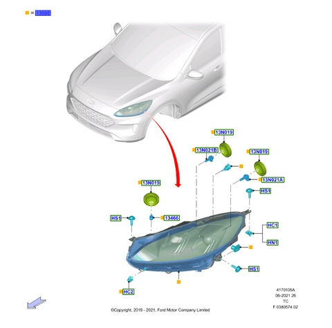 FARO (LJ6Z-13008-B)