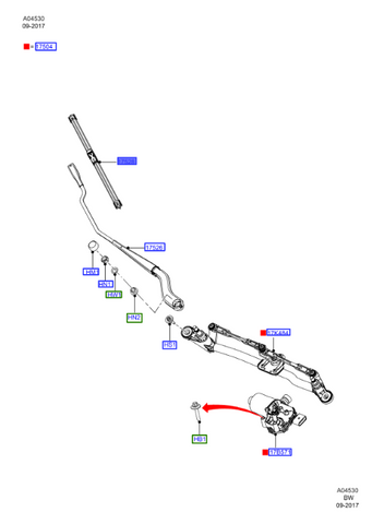 RASQUETA DEL LIMPIACRISTALES (MCN1Z-17528-P)