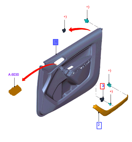 PANEL DE REVESTIMIENTO DE PUERTA (MAB39-2623942-LH1FM)