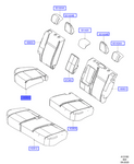 TAPIZADO - COJIN ASIENTO TRASERO (GN1Z-5863804-MD)